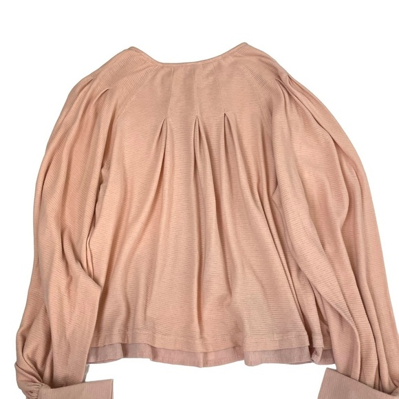 Free People Billie Lawy Pink Balloon Dolmam Sleeve Top - Picture 14 of 15